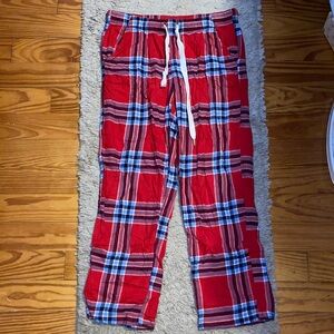 Aerie Red Plaid Pajama Pants With Pockets!